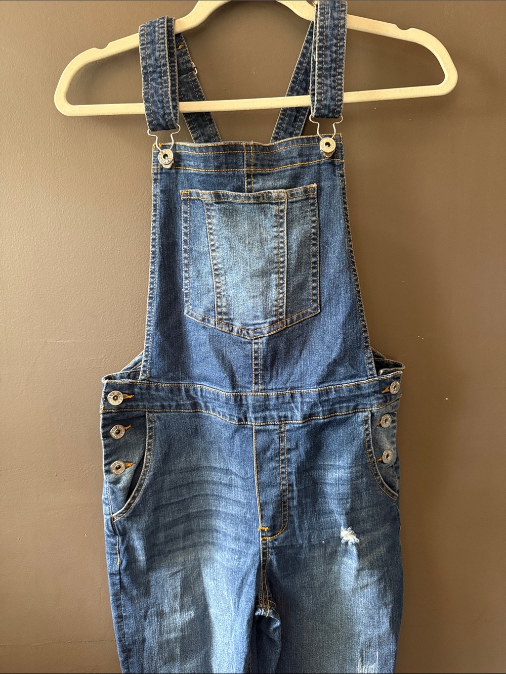 Love Tree Blue Denim Overall Jumpsuit